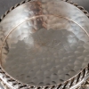 Coupe « Gourmette » métal argenté martelé de Jean DESPRES | Biron Coupe "Gourmette" métal argenté martelé de Jean DESPRES