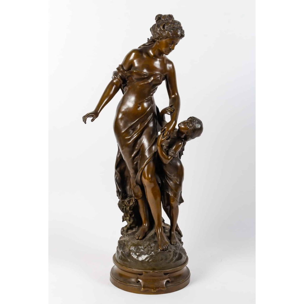 Bronze signé Mathurin Moreau, XIXème siècle | Biron ||||||||||||