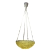 Suspension Plafonnier Lustre « Charmes » verre jaune de René LALIQUE | Biron |||||
