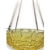 Suspension Plafonnier Lustre « Charmes » verre jaune de René LALIQUE | Biron Suspension Plafonnier Lustre "Charmes" verre jaune de René LALIQUE