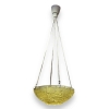 Suspension Plafonnier Lustre « Charmes » verre jaune de René LALIQUE | Biron Suspension Plafonnier Lustre "Charmes" verre jaune de René LALIQUE