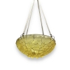 Suspension Plafonnier Lustre « Charmes » verre jaune de René LALIQUE | Biron Suspension Plafonnier Lustre "Charmes" verre jaune de René LALIQUE