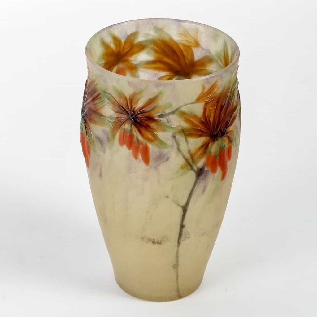 Vase « Lyciet de Barbarie » pâte de verre de Gabriel ARGY-ROUSSEAU | Biron Vase « Lyciet de Barbarie » pâte de verre de Gabriel ARGY-ROUSSEAU