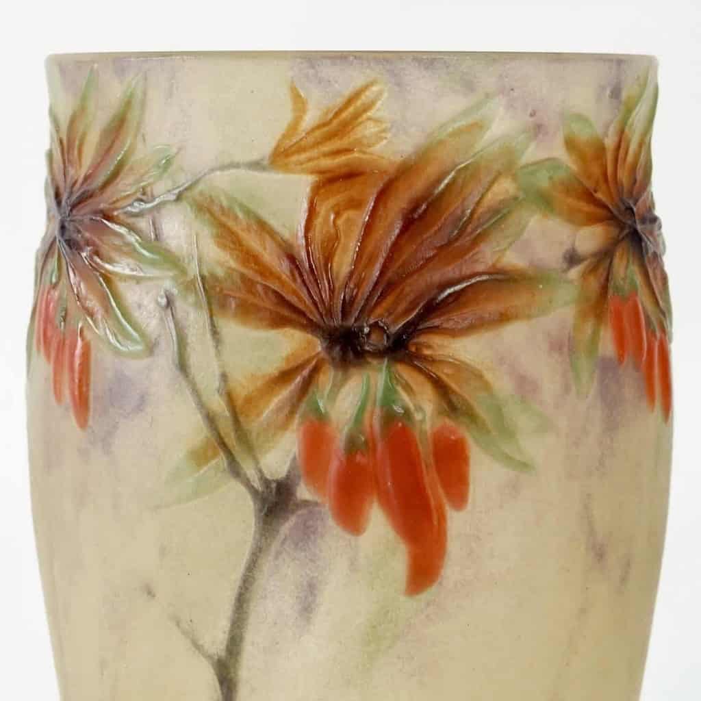Vase « Lyciet de Barbarie » pâte de verre de Gabriel ARGY-ROUSSEAU | Biron Vase « Lyciet de Barbarie » pâte de verre de Gabriel ARGY-ROUSSEAU