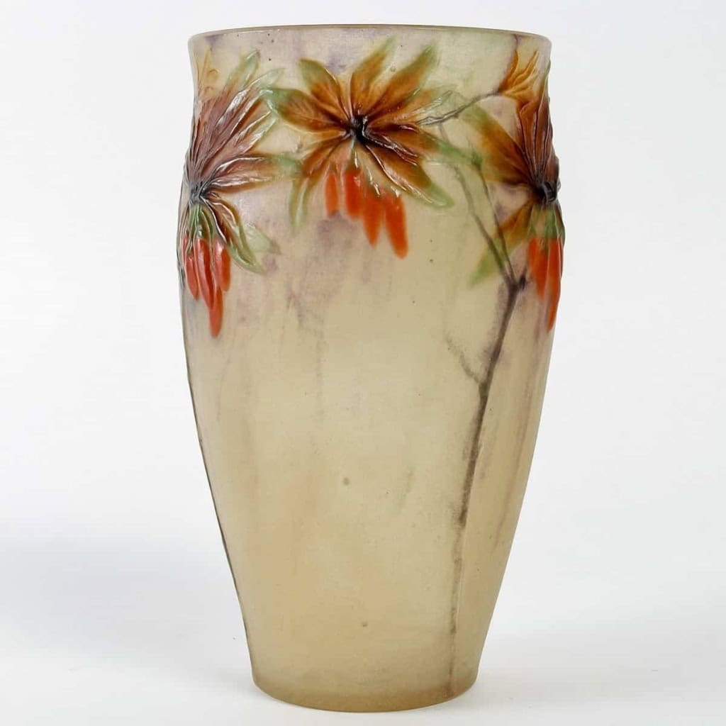 Vase « Lyciet de Barbarie » pâte de verre de Gabriel ARGY-ROUSSEAU | Biron Vase « Lyciet de Barbarie » pâte de verre de Gabriel ARGY-ROUSSEAU