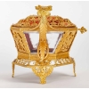 Un coffret en cristal gravé et ornementation en bronze doré fin XIXème siècle | Biron Un coffret en cristal gravé et ornementation en bronze doré fin XIXème siècle