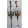 1890/1900′ Paire d’appliques Style Louis 16 Bronze Doré d’aprés Gouthiere | Biron |||||||||||||