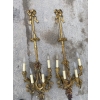 1890/1900′ Paire d’appliques Style Louis 16 Bronze Doré d’aprés Gouthiere | Biron 1890/1900′ Paire d’appliques Style Louis 16 Bronze Doré d’aprés Gouthiere