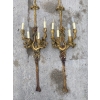 1890/1900′ Paire d’appliques Style Louis 16 Bronze Doré d’aprés Gouthiere | Biron 1890/1900′ Paire d’appliques Style Louis 16 Bronze Doré d’aprés Gouthiere