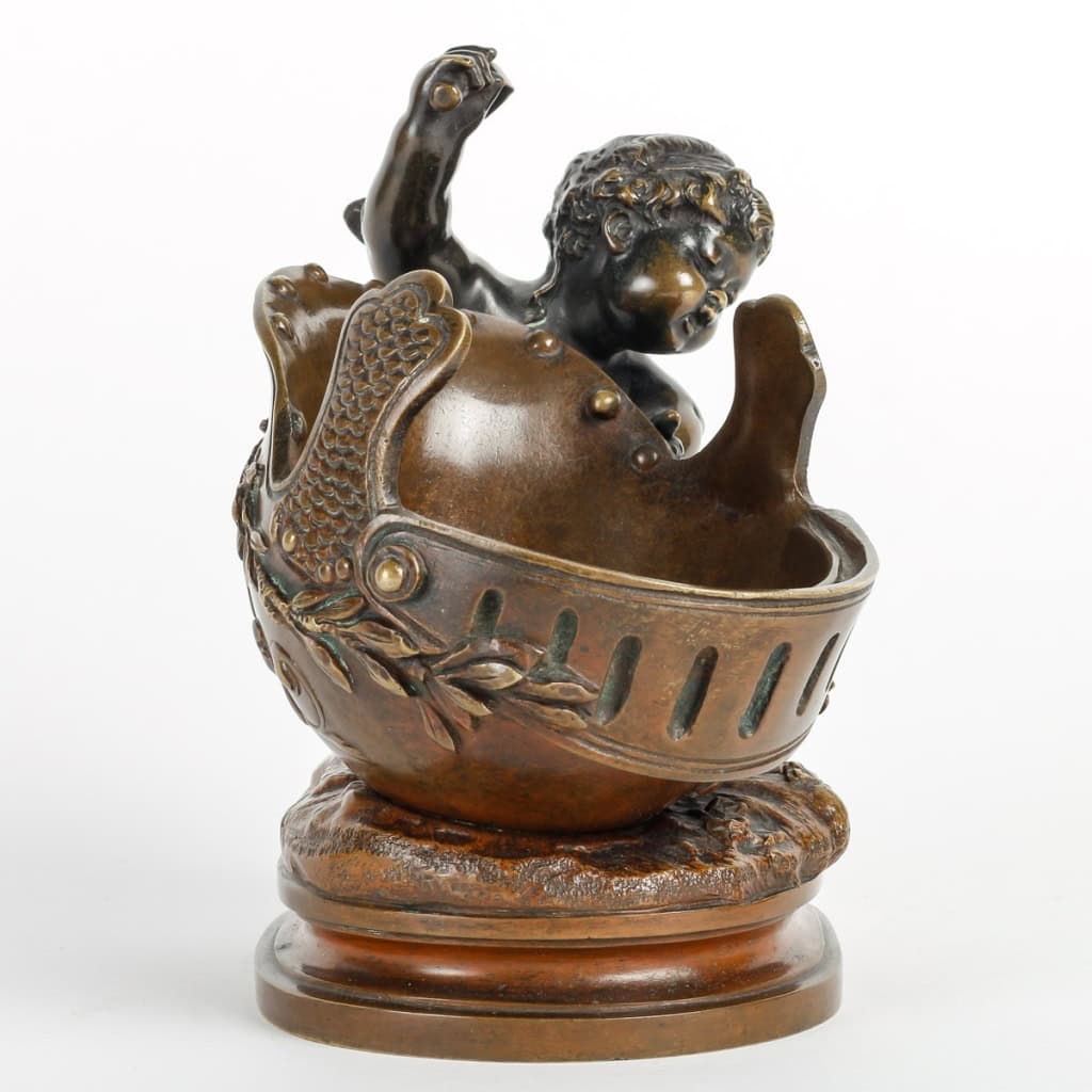 Auguste Moreau (1834-1917) Vide-poches en bronze Napoléon III | Biron Auguste Moreau (1834-1917) Vide-poches en bronze Napoléon III