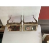 1950 Paire De Chevets Bois Patiné