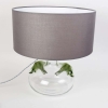 Lampe cristal blanc et cristal vert de Marie-Claude LALIQUE | Biron Lampe cristal blanc et cristal vert de Marie-Claude LALIQUE