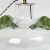 Lampe cristal blanc et cristal vert de Marie-Claude LALIQUE | Biron Lampe cristal blanc et cristal vert de Marie-Claude LALIQUE