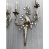 1950/70′ Paire d’Appliques à la Perruche Posée Sur Une Gaine, Maison Baguès | Biron 1950/70′ Paire d’Appliques à la Perruche Posée Sur Une Gaine, Maison Baguès