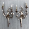 1950/70′ Paire d’Appliques à la Perruche Posée Sur Une Gaine, Maison Baguès | Biron 1950/70′ Paire d’Appliques à la Perruche Posée Sur Une Gaine, Maison Baguès
