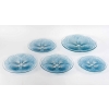 Service « Coquilles » verre blanc patiné bleu – 6 Pièces | Biron Service "Coquilles" verre blanc patiné bleu - 6 Pièces
