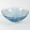 Service « Coquilles » verre blanc patiné bleu – 6 Pièces | Biron Service "Coquilles" verre blanc patiné bleu - 6 Pièces