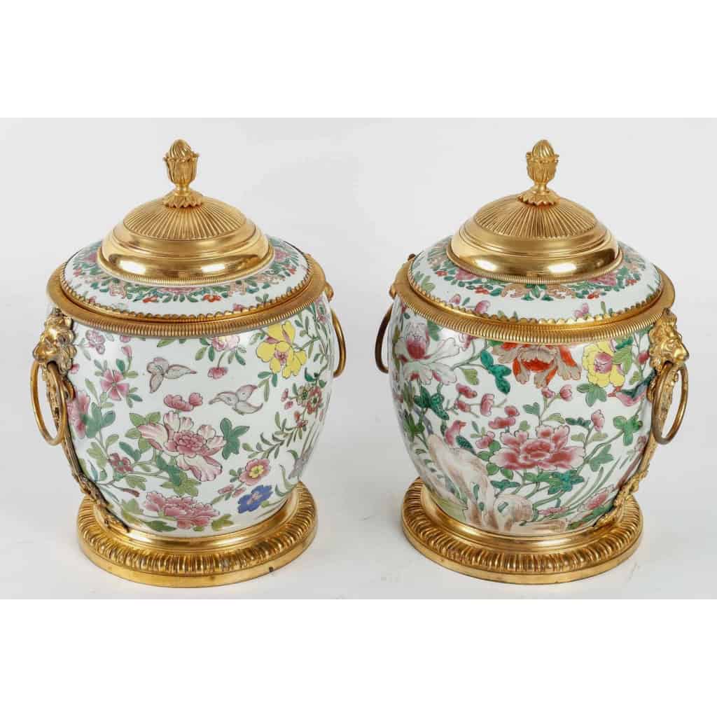 Paire de Pots à Gingembre en Porcelaine de Style Régence circa 1870 | Biron ||||||||||