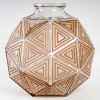 Vase « Nanking » verre blanc patiné sépia de René LALIQUE | Biron |||||||