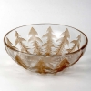 Coupe « Pissenlit » verre blanc patiné sépia de René LALIQUE | Biron ||||||