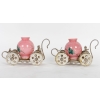 Paire de carosses, roses et argentés, XIXème siècle | Biron Paire de carosses, roses et argentés, XIXème siècle