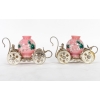 Paire de carosses, roses et argentés, XIXème siècle | Biron Paire de carosses, roses et argentés, XIXème siècle