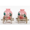 Paire de carosses, roses et argentés, XIXème siècle | Biron Paire de carosses, roses et argentés, XIXème siècle