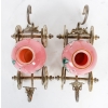 Paire de carosses, roses et argentés, XIXème siècle | Biron Paire de carosses, roses et argentés, XIXème siècle