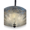 Suspension Plafonnier Lustre « Papillons » verre blanc patiné sépia de René LALIQUE | Biron Suspension Plafonnier Lustre "Papillons" verre blanc patiné sépia de René LALIQUE