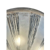 Suspension Plafonnier Lustre « Papillons » verre blanc patiné sépia de René LALIQUE | Biron Suspension Plafonnier Lustre "Papillons" verre blanc patiné sépia de René LALIQUE