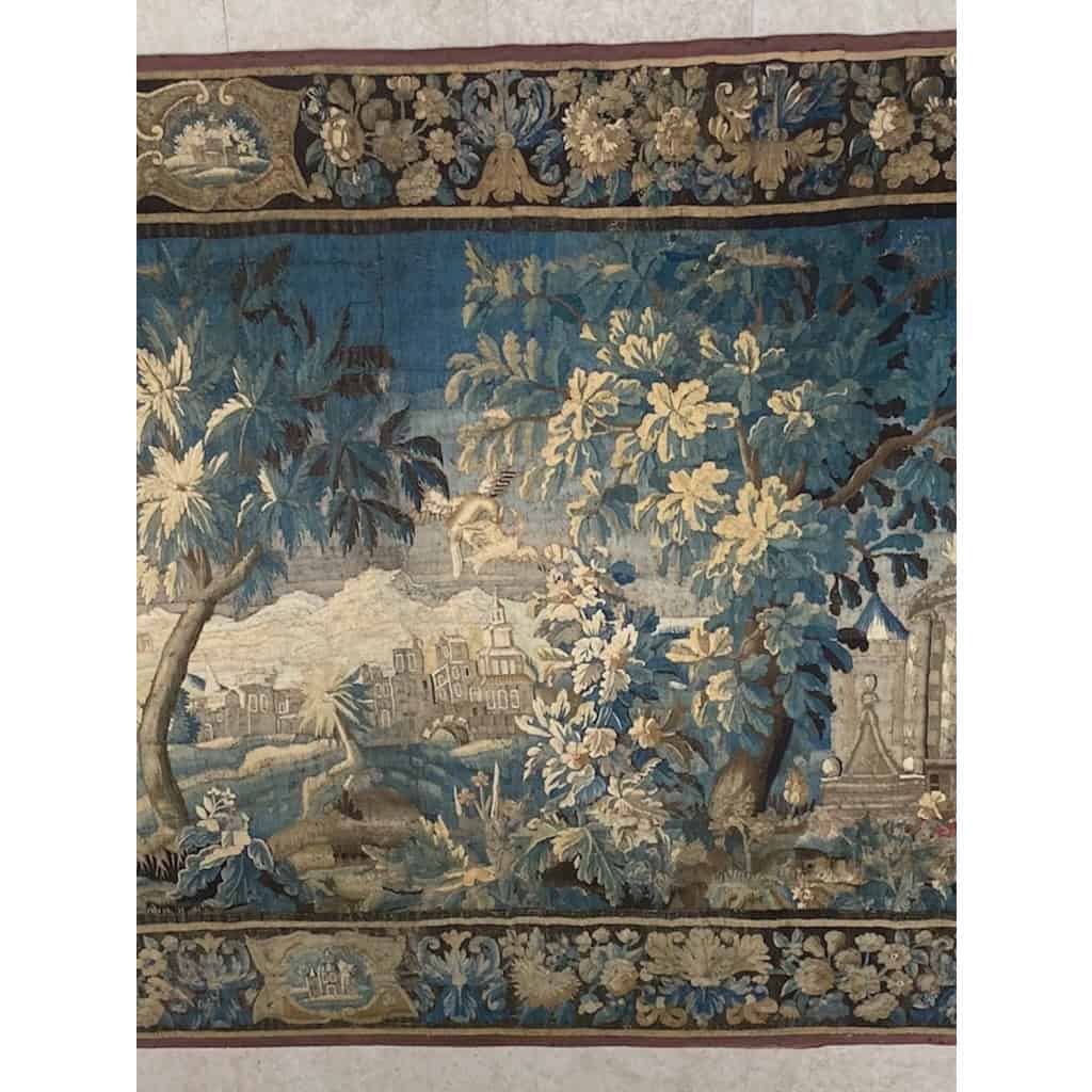 une importante tapisserie verdure d’Aubusson 5,20M X 2,70m | Biron une importante tapisserie verdure d'Aubusson 5,20M X 2,70m