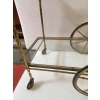 1950/70 Desserte Roulante Maison Jansen En Laiton Et Bronze Doré | Biron 1950/70 Desserte Roulante Maison Jansen En Laiton Et Bronze Doré