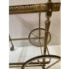 1950/70 Desserte Roulante Maison Jansen En Laiton Et Bronze Doré | Biron 1950/70 Desserte Roulante Maison Jansen En Laiton Et Bronze Doré