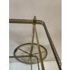 1950/70 Desserte Roulante Maison Jansen En Laiton Et Bronze Doré | Biron 1950/70 Desserte Roulante Maison Jansen En Laiton Et Bronze Doré