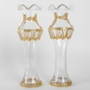 Paire de vases en cristal et ornementation en bronze doré fin XIXème siècle | Biron Paire de vases en cristal et ornementation en bronze doré fin XIXème siècle