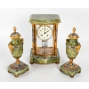 Une garniture en bronze cloisonné et doré fin XIXème siècle | Biron Une garniture en bronze cloisonné et doré fin XIXème siècle