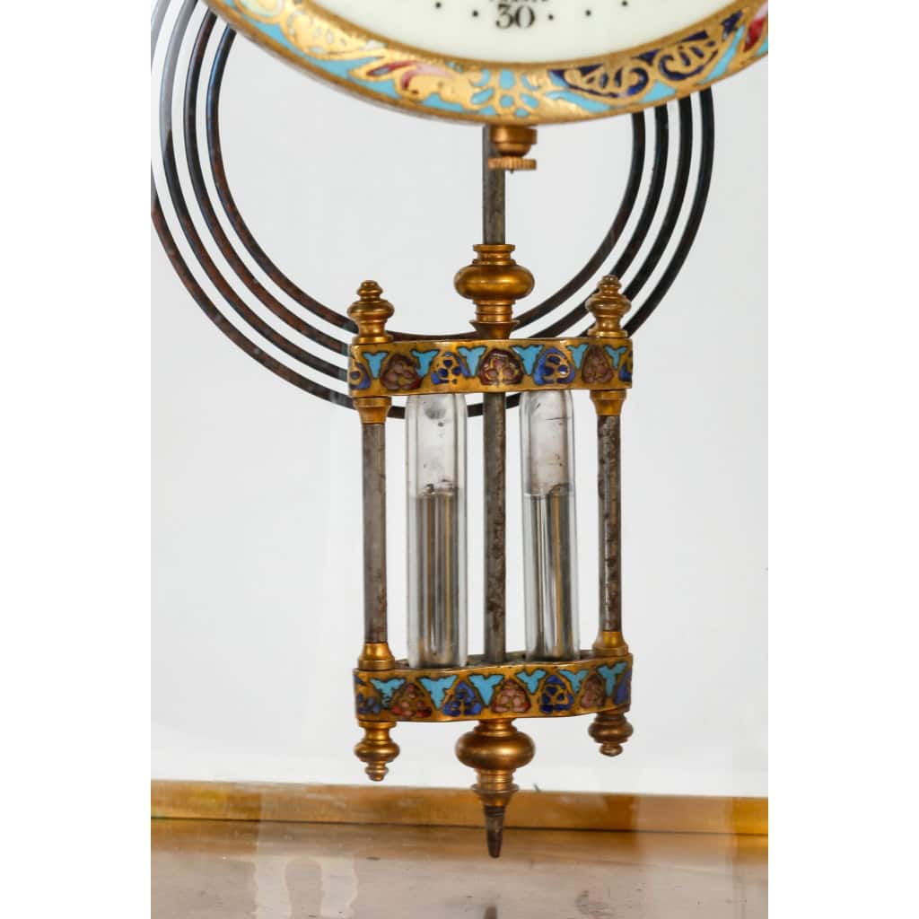 Une garniture en bronze cloisonné et doré fin XIXème siècle | Biron Une garniture en bronze cloisonné et doré fin XIXème siècle