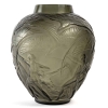 Vase « Archers » verre gris topaze fumé de René LALIQUE | Biron |||||||