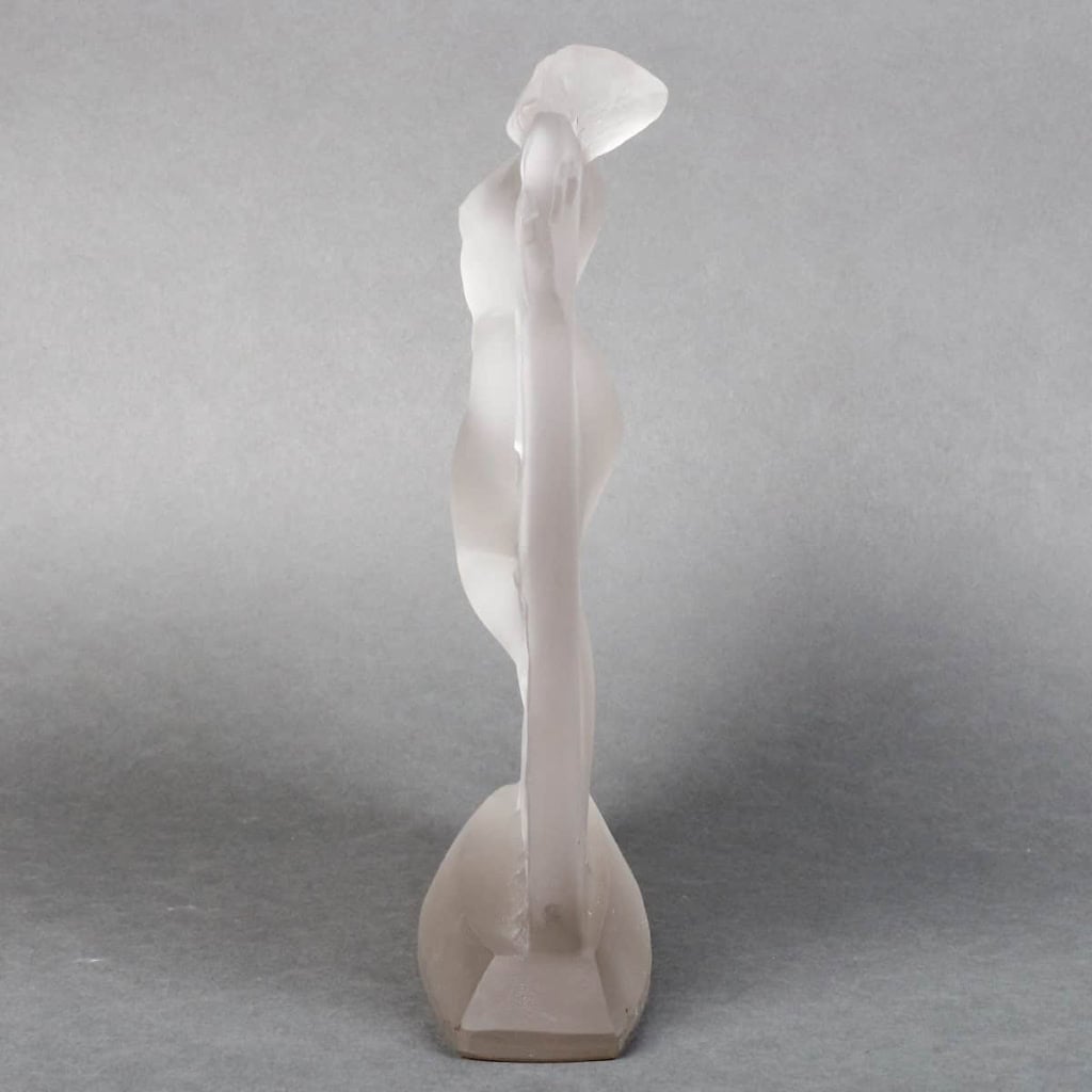 Statuette « Thaïs » verre blanc de René LALIQUE | Biron Statuette "Thaïs" verre blanc de René LALIQUE