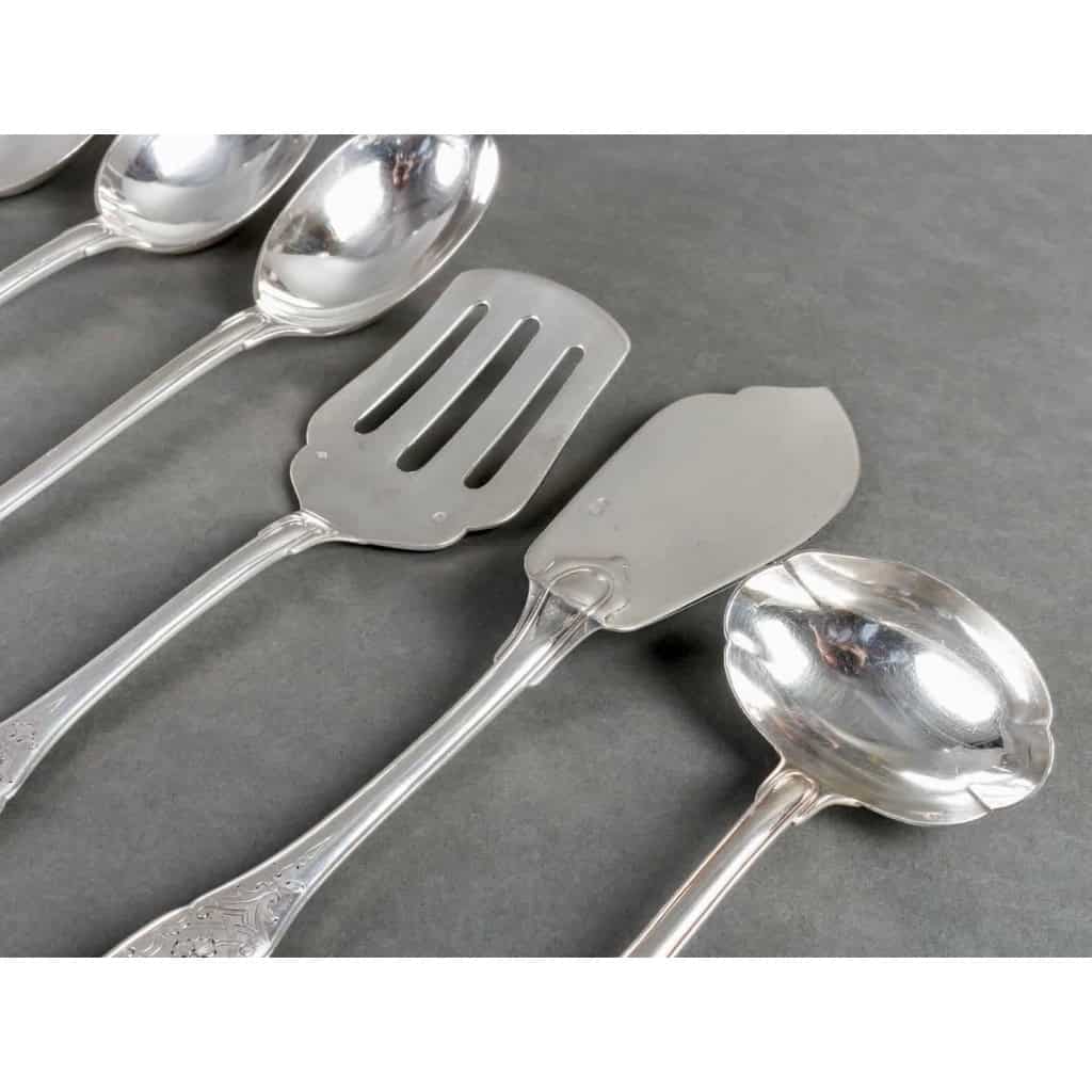 Ménagère « Elysée » argent massif et vermeil de PUIFORCAT | Biron Ménagère "Elysée" argent massif et vermeil de PUIFORCAT
