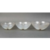 Suite de Trois Bols « Coquilles » verre opalescent de René LALIQUE | Biron Suite de Trois Bols "Coquilles" verre opalescent de René LALIQUE