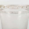 Vase « Quatre Têtes de Femmes et Raisins » verre blanc patiné sépia de René LALIQUE | Biron Vase "Quatre Têtes de Femmes et Raisins" verre blanc patiné sépia de René LALIQUE