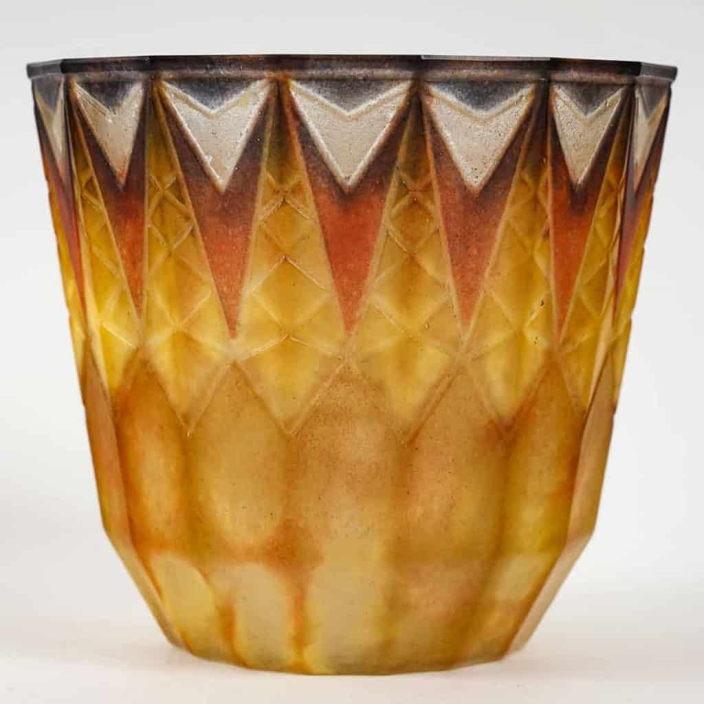 Vase « Fer de Lance » pâte de verre de Gabriel ARGY-ROUSSEAU | Biron |||||||