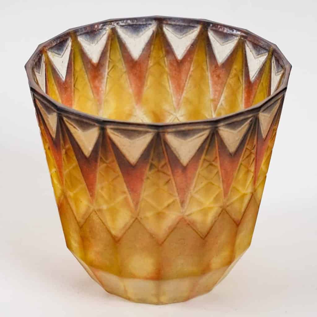 Vase « Fer de Lance » pâte de verre de Gabriel ARGY-ROUSSEAU | Biron Vase "Fer de Lance" pâte de verre de Gabriel ARGY-ROUSSEAU