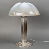 Paire de Lampes « Coquilles » verre opalescent de René LALIQUE | Biron Paire de Lampes "Coquilles" verre opalescent de René LALIQUE