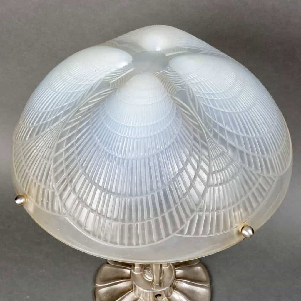 Paire de Lampes « Coquilles » verre opalescent de René LALIQUE | Biron Paire de Lampes "Coquilles" verre opalescent de René LALIQUE