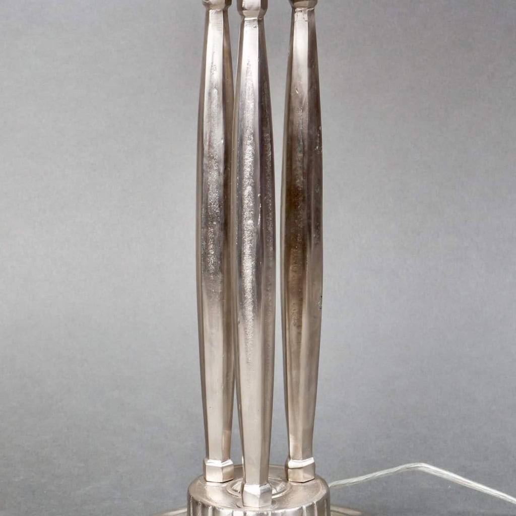 Paire de Lampes « Coquilles » verre opalescent de René LALIQUE | Biron Paire de Lampes "Coquilles" verre opalescent de René LALIQUE