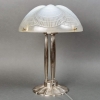 Paire de Lampes « Coquilles » verre opalescent de René LALIQUE | Biron Paire de Lampes "Coquilles" verre opalescent de René LALIQUE