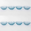 Service « Coquilles » verre blanc patiné bleu de René LALIQUE – 8 Pièces | Biron ||||||||