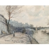 Frank Boggs, Paris, les quais de Seine, daté 1901 | Biron Frank Boggs, Paris, les quais de Seine, daté 1901